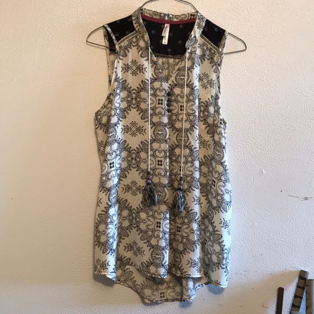 Sheer bohemian style top